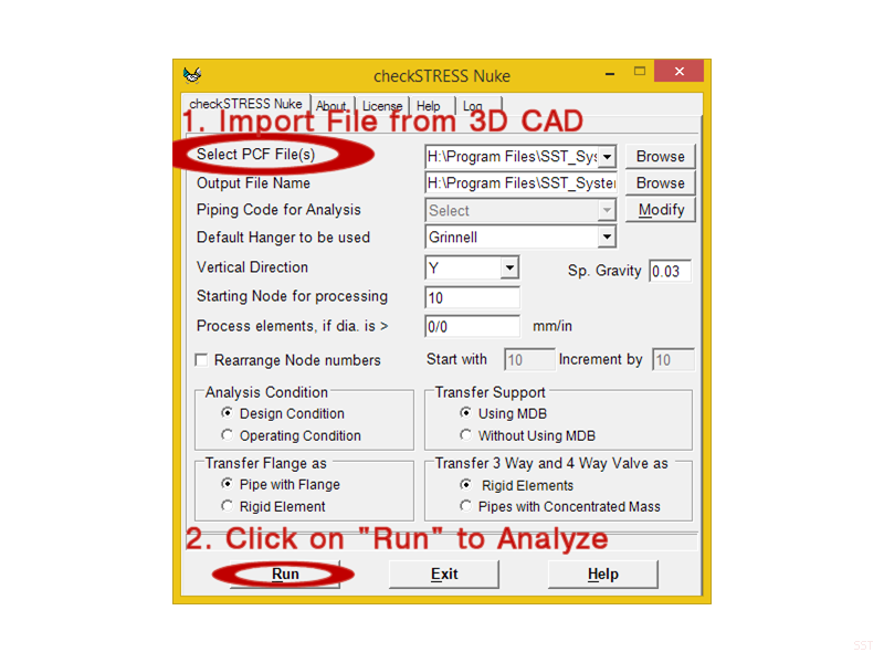 Import and analyze